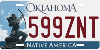 OK license plate 599ZNT