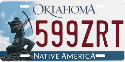 OK license plate 599ZRT