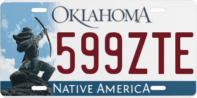 OK license plate 599ZTE