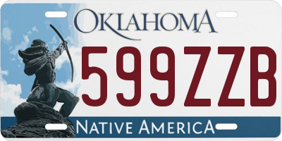 OK license plate 599ZZB