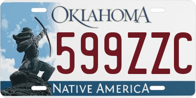 OK license plate 599ZZC