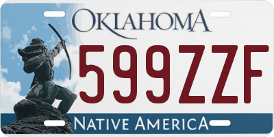 OK license plate 599ZZF