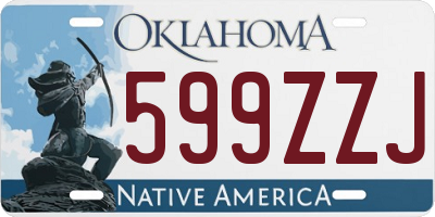 OK license plate 599ZZJ