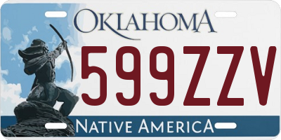 OK license plate 599ZZV