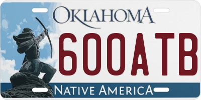 OK license plate 600ATB