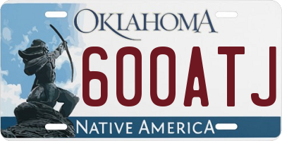 OK license plate 600ATJ