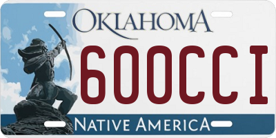 OK license plate 600CCI