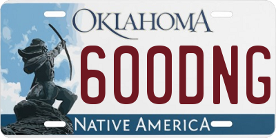 OK license plate 600DNG