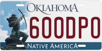 OK license plate 600DPO