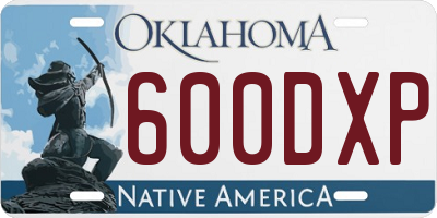 OK license plate 600DXP