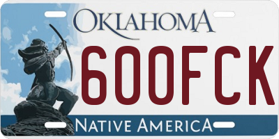 OK license plate 600FCK