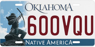 OK license plate 600VQU