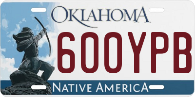 OK license plate 600YPB