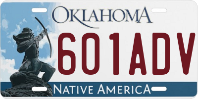 OK license plate 601ADV