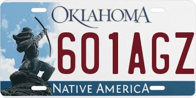 OK license plate 601AGZ