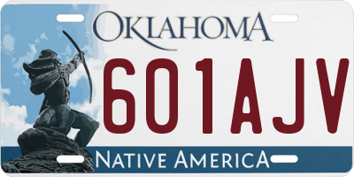 OK license plate 601AJV