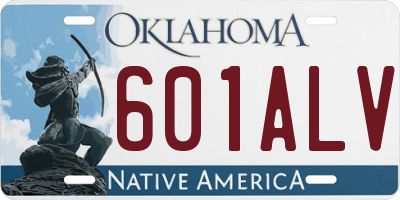 OK license plate 601ALV