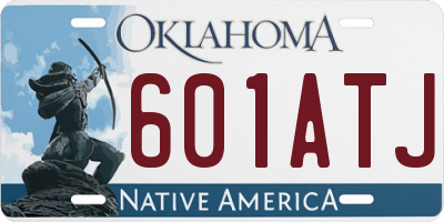 OK license plate 601ATJ