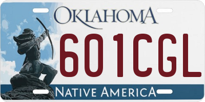 OK license plate 601CGL