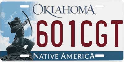 OK license plate 601CGT
