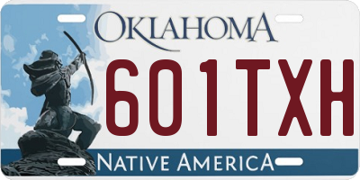 OK license plate 601TXH
