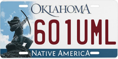 OK license plate 601UML
