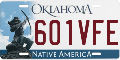 OK license plate 601VFE