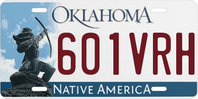 OK license plate 601VRH