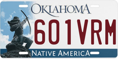 OK license plate 601VRM