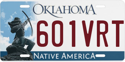 OK license plate 601VRT