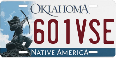OK license plate 601VSE