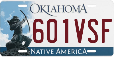 OK license plate 601VSF