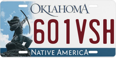 OK license plate 601VSH