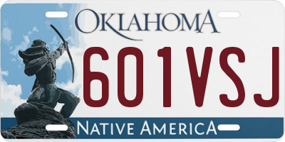 OK license plate 601VSJ