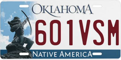 OK license plate 601VSM
