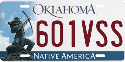 OK license plate 601VSS
