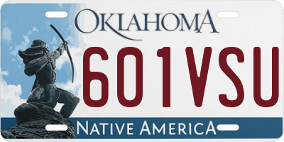 OK license plate 601VSU