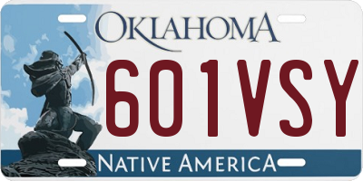 OK license plate 601VSY