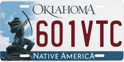 OK license plate 601VTC