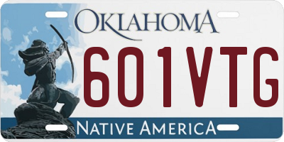OK license plate 601VTG