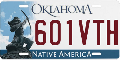 OK license plate 601VTH