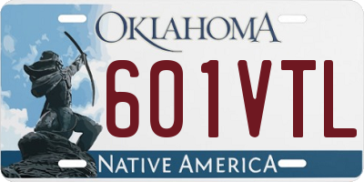 OK license plate 601VTL
