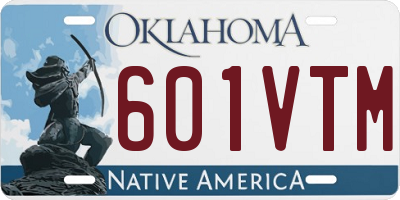 OK license plate 601VTM