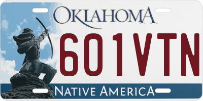 OK license plate 601VTN