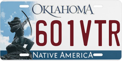 OK license plate 601VTR