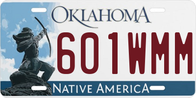OK license plate 601WMM