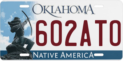 OK license plate 602ATO