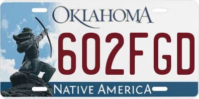 OK license plate 602FGD