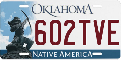 OK license plate 602TVE