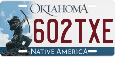 OK license plate 602TXE
